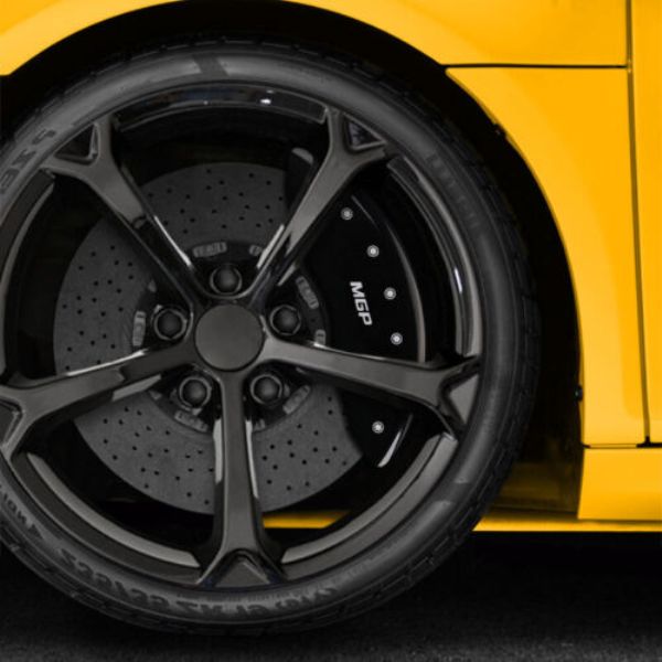 11221SMGPB Engraved Front & Rear Caliper Covers Fits for 2019-2020 Volkswagen Jetta - Set of 4