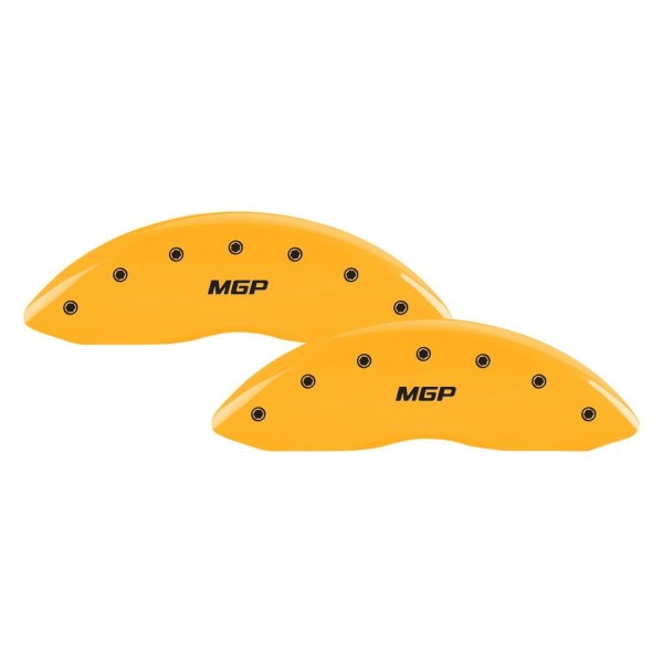 11221SMGPY Gloss Yellow Caliper Covers with MGP Engraving for 2019-2021 Volkswagen Jetta - Set of 4