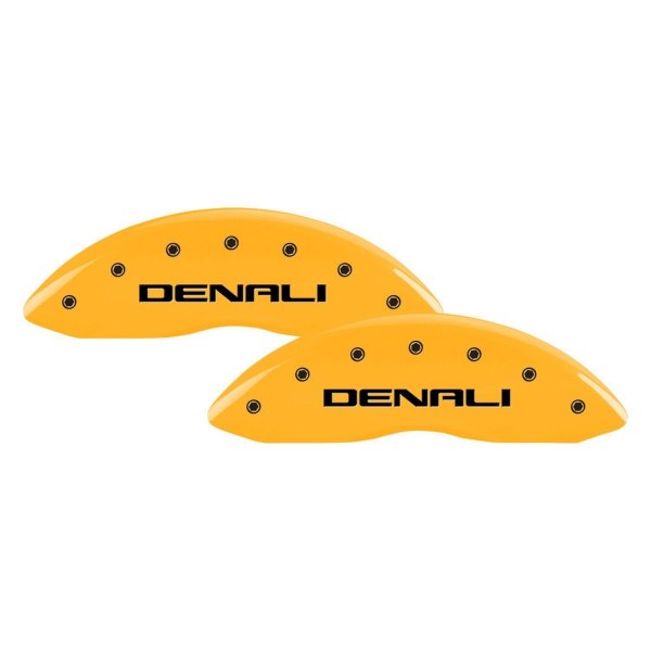 34219SDNLY Caliper Covers with Denali Engraving Full Kit, Gloss Yellow - Set of 4