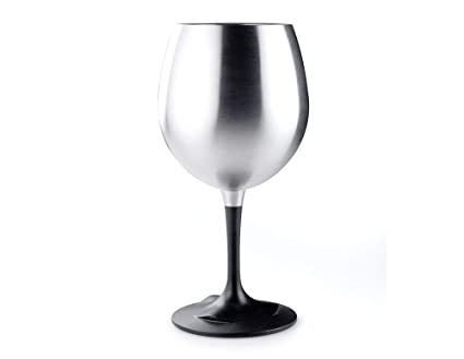 63341 8 oz Glacier Stainless Steel Glass, Cabernet