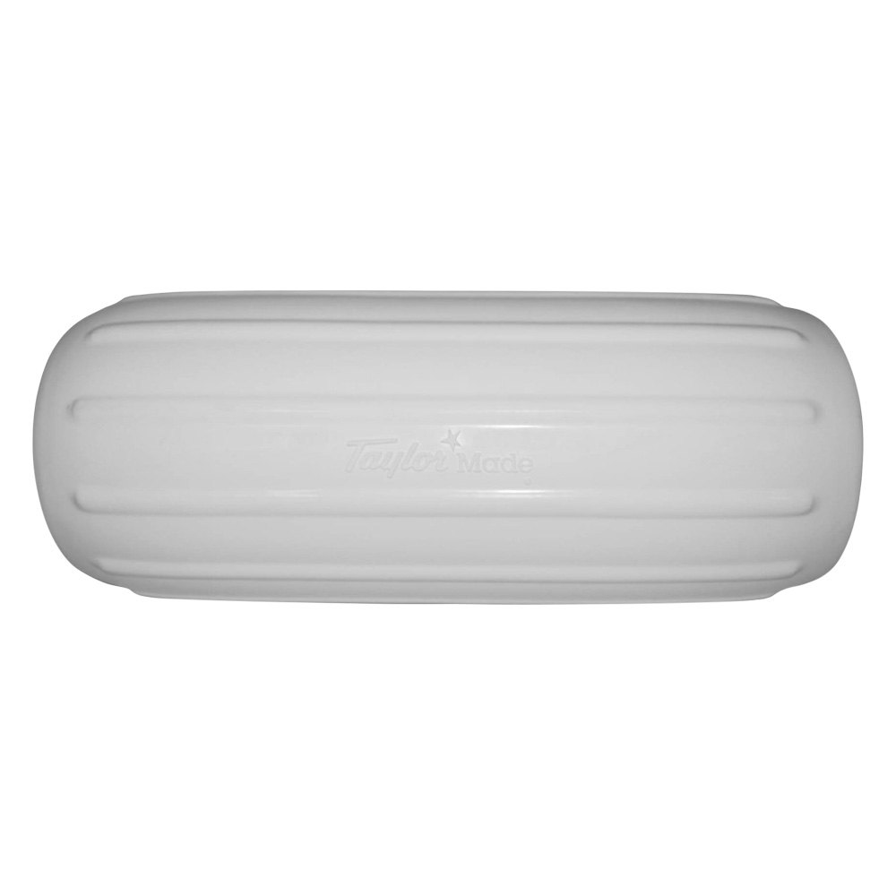 Taylor Made T4V-1025 6 x 15 ft. White Line Through Center Cylindrical Inflatable Fender