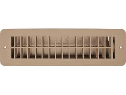 2.25 x 10 in. Tan Damperes Plastic Vent Register