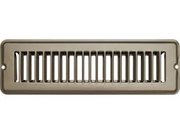 2 x 10 in. Tan Metal Undampered Vent Register