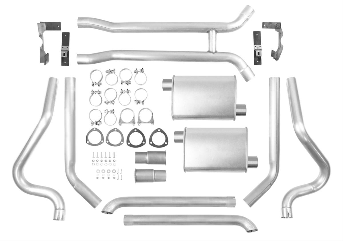 Picture of Dynomax D22-89027 Dual Exhaust Kit for 1966-1967 Chevrolet C10 Pickup