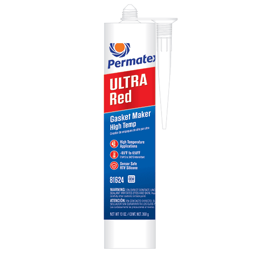Permatex Ultra Red High Temperature RTV Gasket Maker 13 Oz Sensor-Safe Formula (81624)