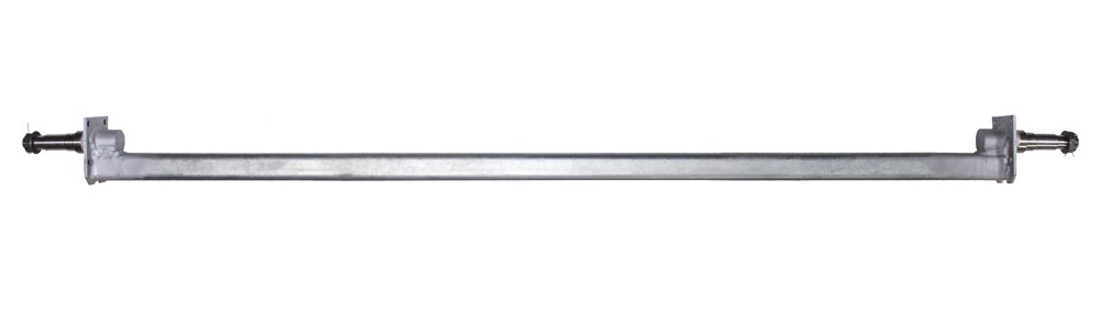 49557 2 in. Galvanized Square Trailer Axle - 3,500 lbs Capacity with 1.37 x 1.16 in. Spindles - 79.25 in. Hub Face