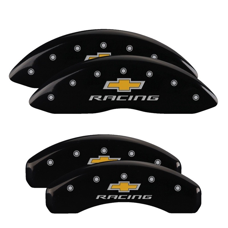 14253SBRCB Caliper Covers Engraved Front Fits for 2020-2022 Chevrolet Camaro - Black - Set of 4