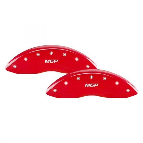 M1M-23239SMGPR Gloss Red Caliper Covers with MGP Engraving - Set of 4