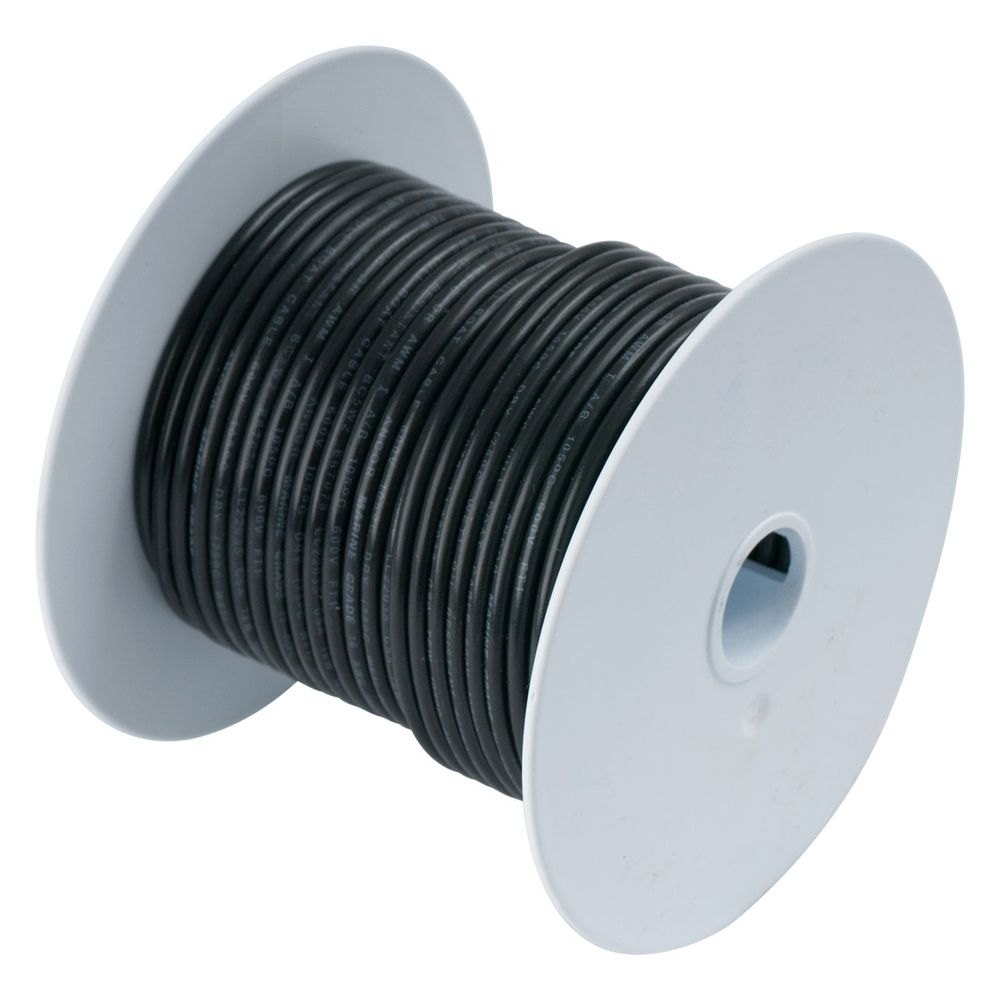 Picture of Ancor 108002 25 ft. 10 AWG Black Tinned Copper Wire