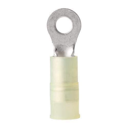Ancor 12-10 AWG Nylon Ring Terminals, #8, Yellow, 5-pack | by West Marine
