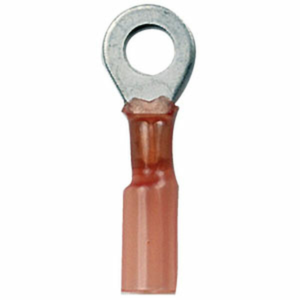Ancor 8 AWG Heat Shrink Ring Terminals, 3/8", Red, 3-Pack | by West Marine