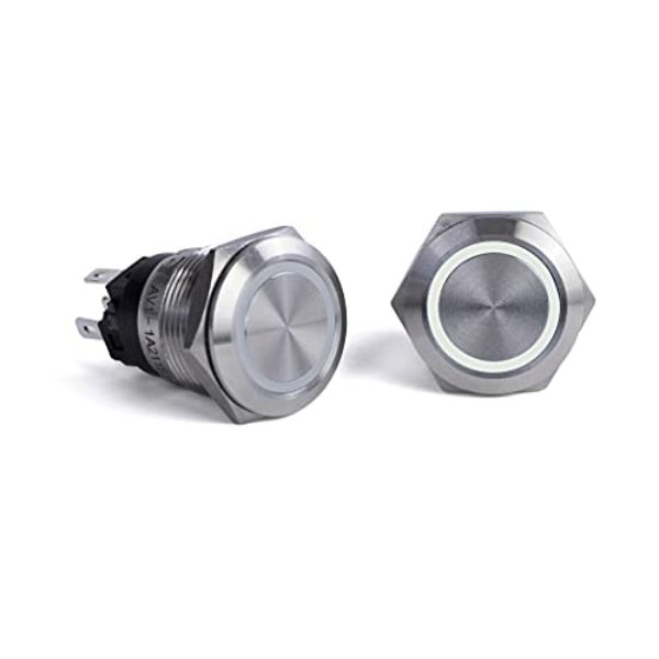 Sierra Push Button Switch, White Halo | by West Marine