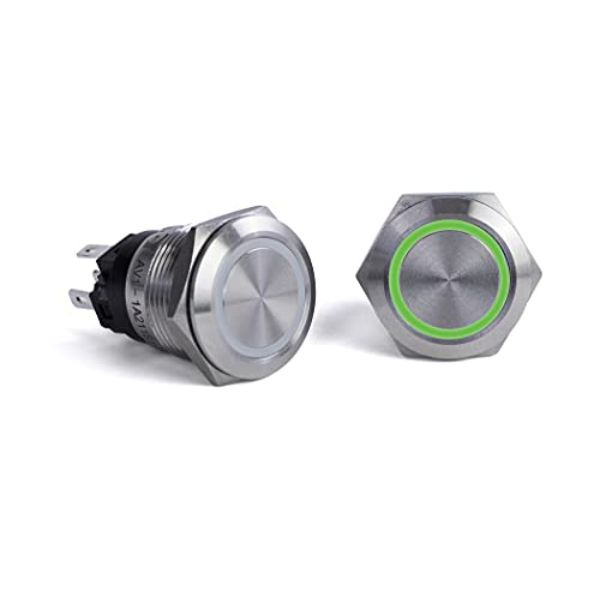 Sierra Push Button Switch, Green Halo | by West Marine