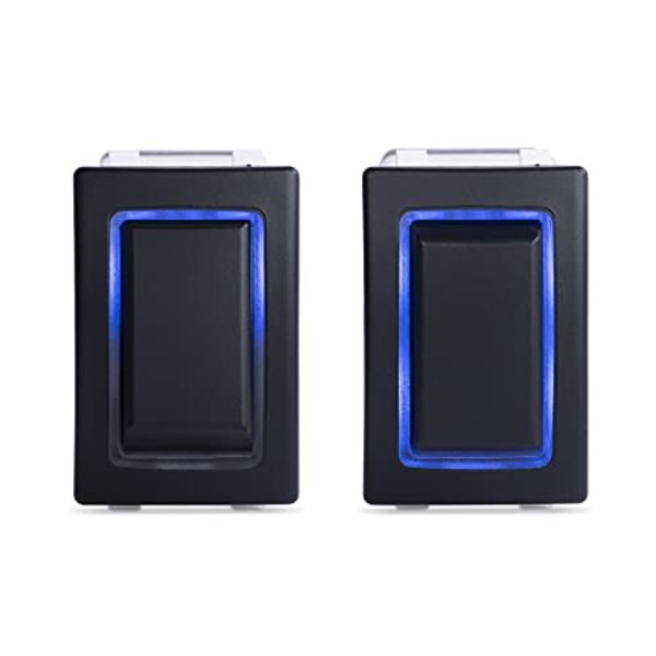 RK40670B DPDT Blue Halo Rocker Switch