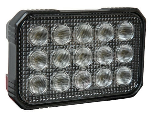 1492196 6 in. 9000 Lumens 15 LED Flood Light, Clear