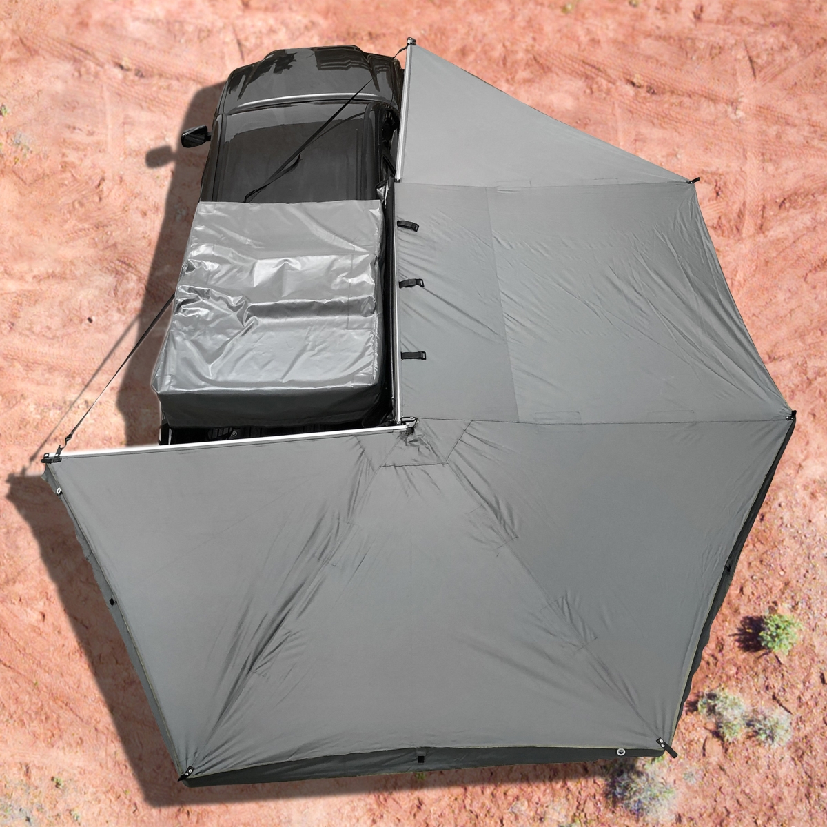 18179909 270 deg Right Side Nomadic Awning, Dark Gray