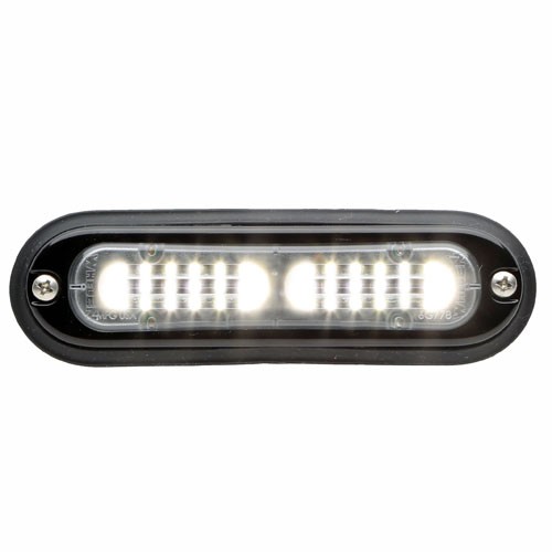 TLIC Ion T-Series Bolt-on Mount Black LED Strobe Light, White