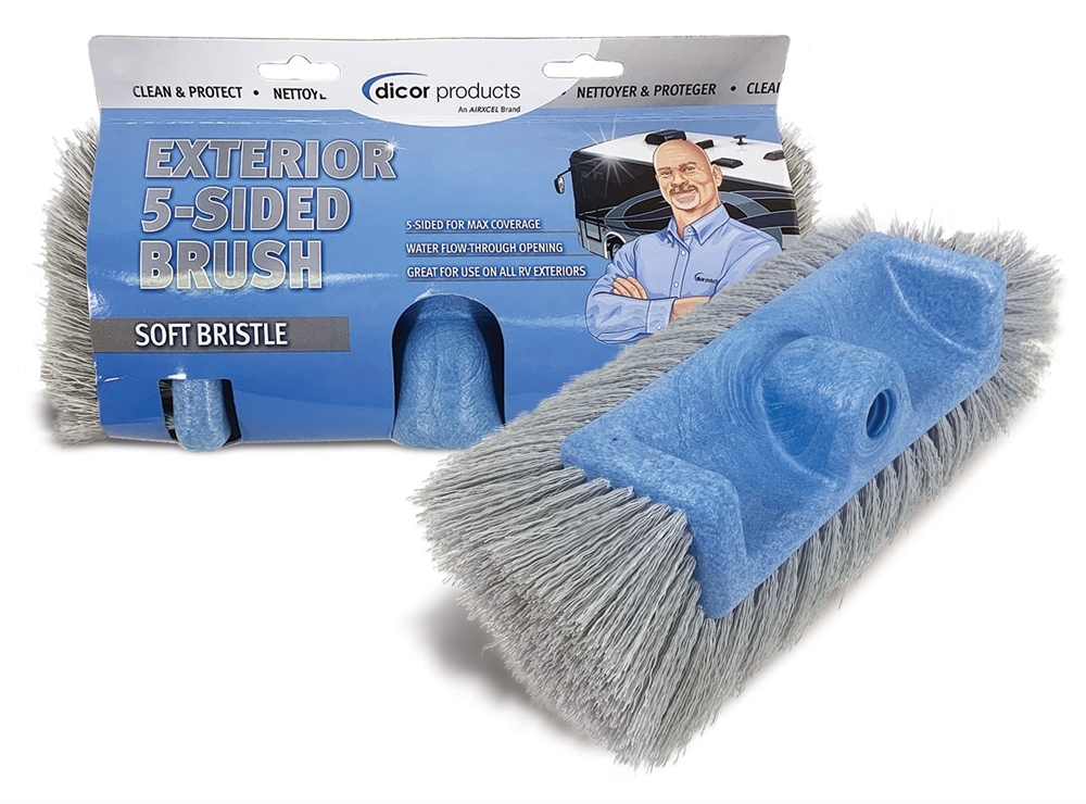 CPSB125E 12 in. Soft Bristle Exterior 5-Sided Wash Brush