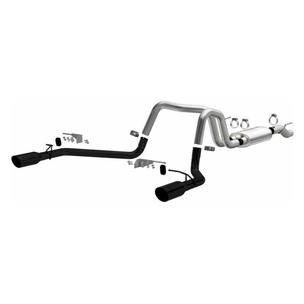 M66-19562 Street Series Stainless Steel Cat-Back Exhaust System with Split Rear Exit for 2021 Ford F150 -  MagnaFlow