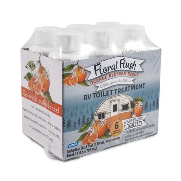 Picture of Camco 41481 4 oz Floral Flush Toilet Treatment with Orange Blossom Singles