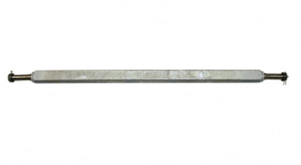 D7X-49540 61 in. 2000 lbs Square Galvanized Trailer Axle Assembly