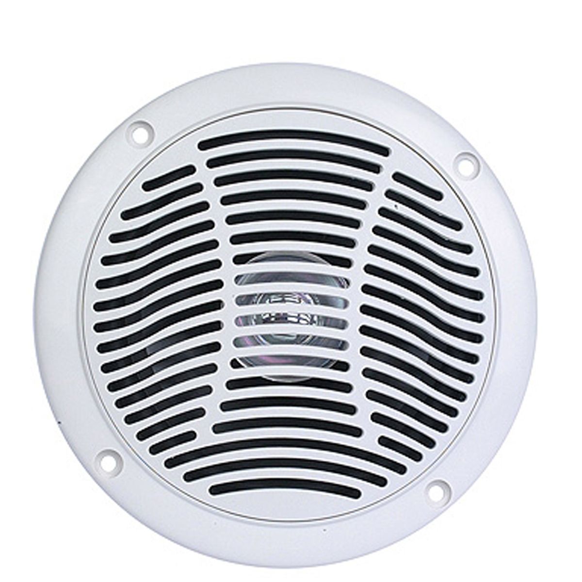 RV6104W 6 ft. Dual Cone Waterproof Speaker, White - set of 2