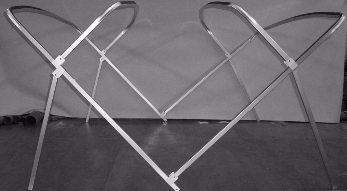 88125 8 x 8 x 1.25 ft. Poly Pontoon Boat Bimini Frame Kit