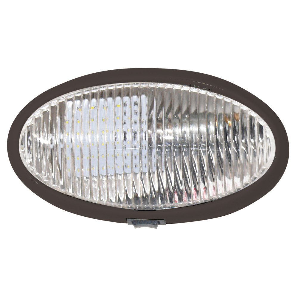Valterra DG72408VP Oval LED Utility & Porch Light, Black