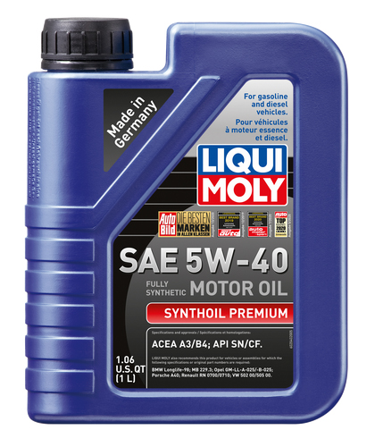 2040 1 L SAE 5W-40 Synthoil Premium Motor Oil