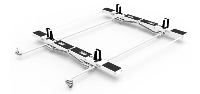 Kargomaster 4A95H 2 Box Drop Down HD Aluminum Ladder Rack Kit