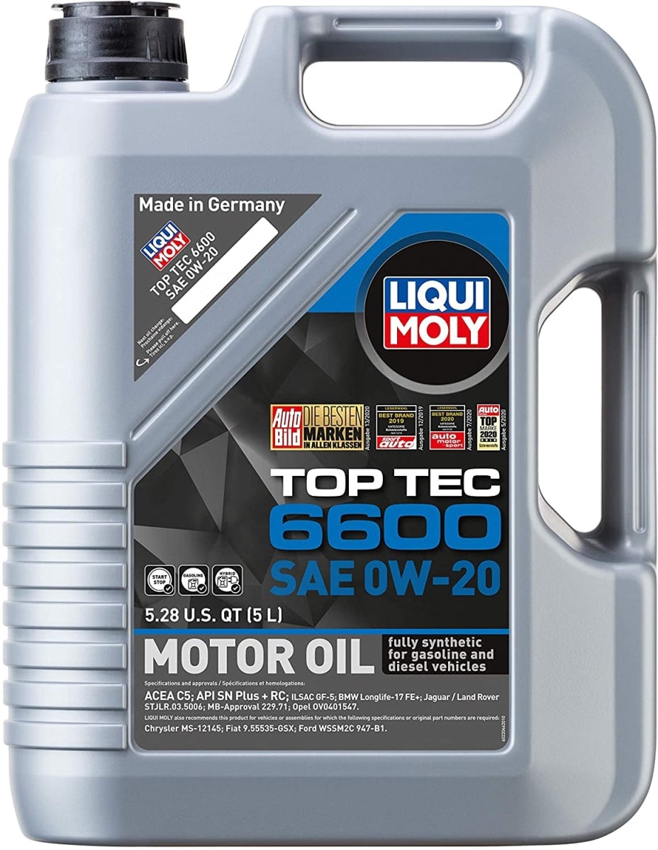 22046 5 L 0W-20 6600 Top Tec Motor Oil