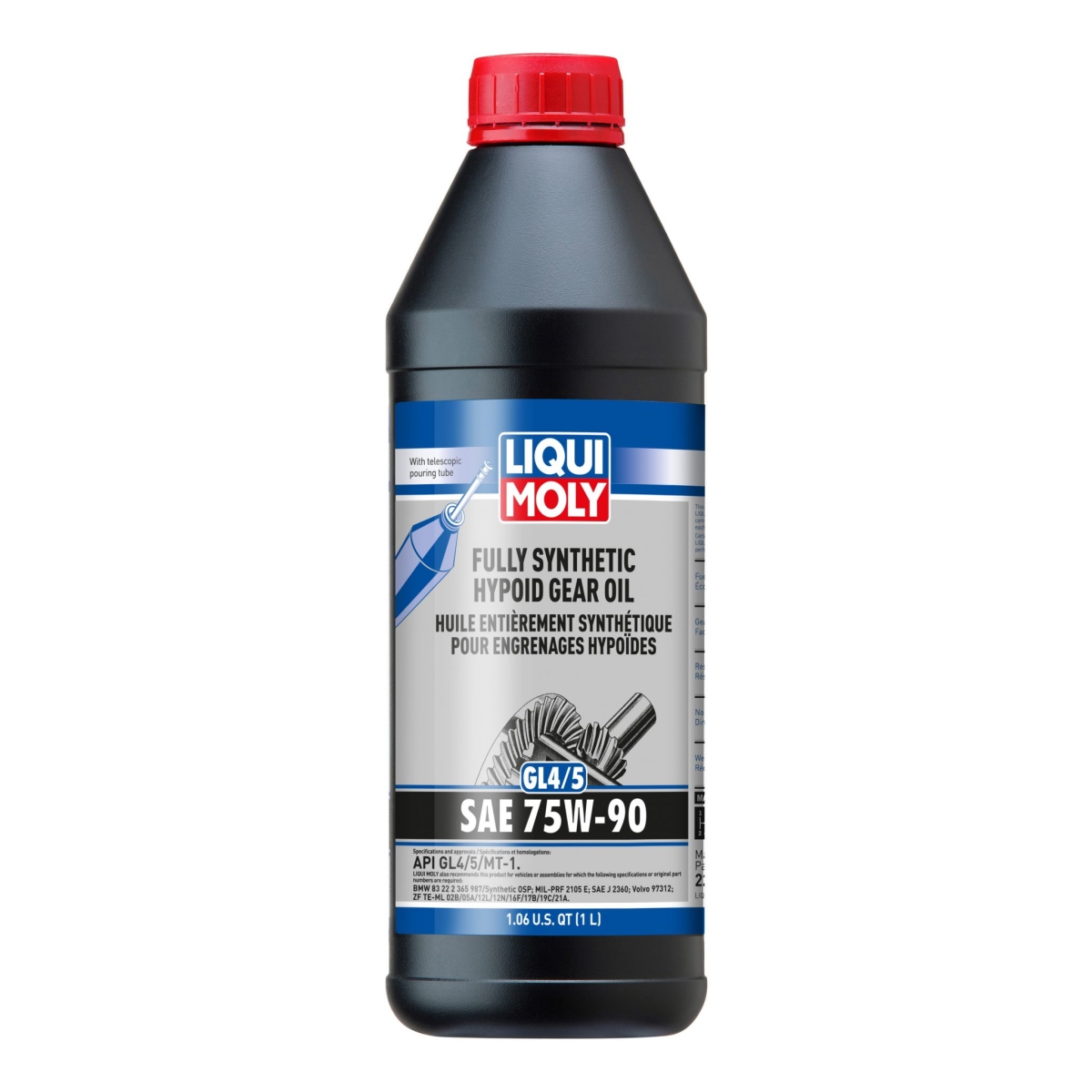22090 GL4-5 75W90 Fully Synthetic Hypoid Gear Oil -  LIQUI MOLY, LIQ-22090