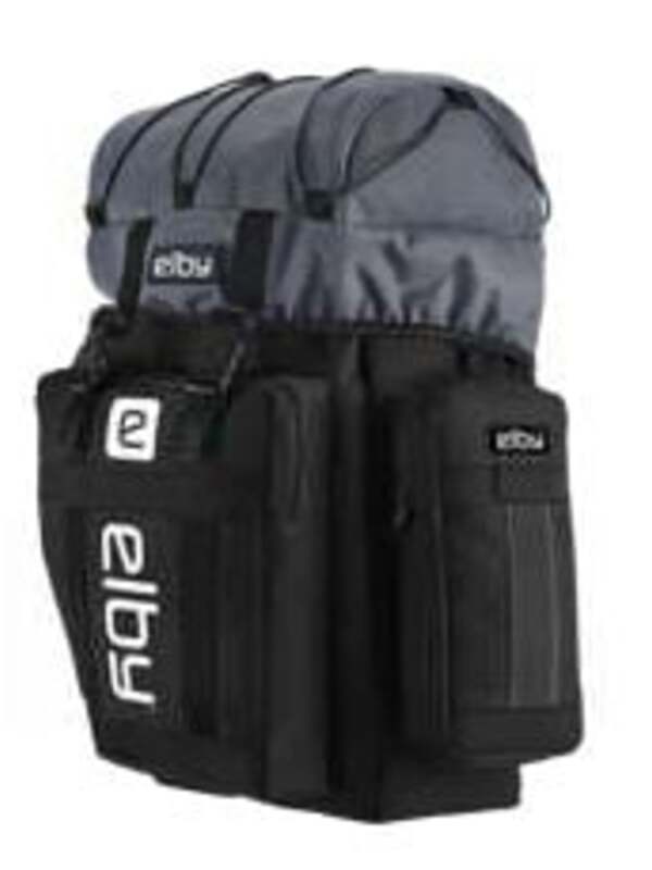Picture of Elby Bikes E08151 Black Pannier Bag with Whte Logo