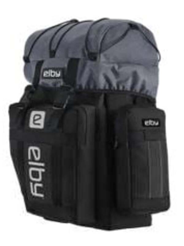 Picture of Elby Bikes E08156 Black Pannier Bag with Putty Logo