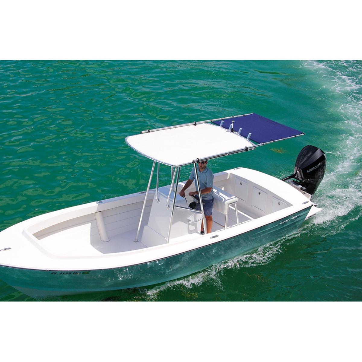 SureShade PTX Power Shade - 57" Wide - Stainless Steel - Grey | Camping World