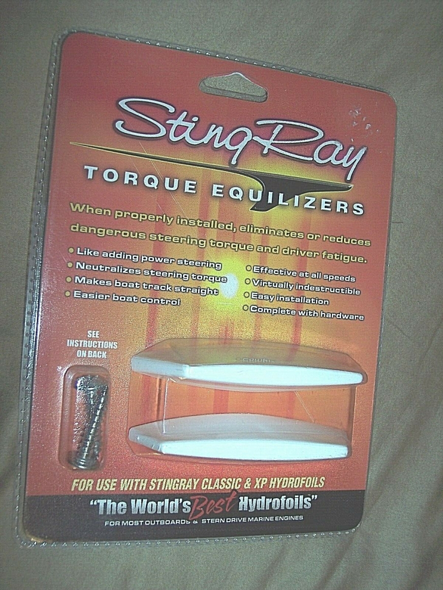 StingRay TE2 Torque Equilizers for Stingray Classic & Hydrofoils Boat Stabilizer, White
