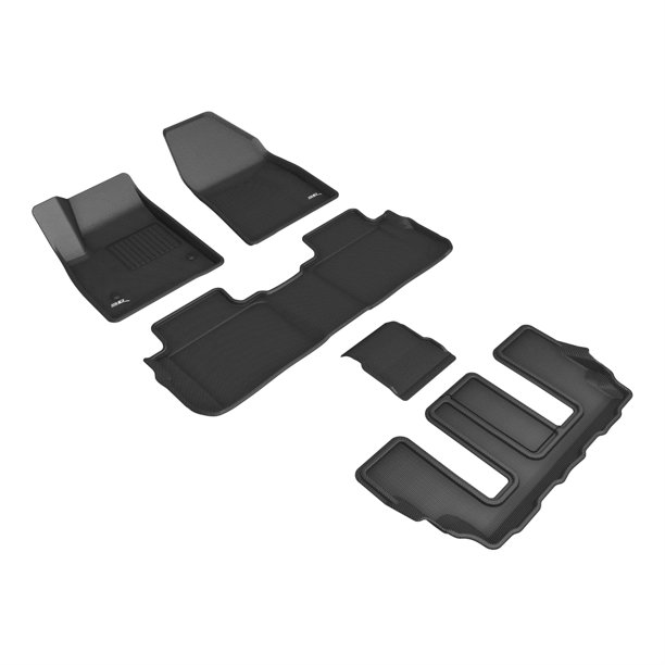 3D Maxpider CD02101509 Kagu Floor Mat - Black - 2nd Row - Custom Fit for Cadillac XT6