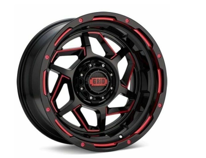 D29635E87 20 x 9 in. Size 6 x 135 Bolt Pattern  for 2009 BMW 528i, Black with Red Accent