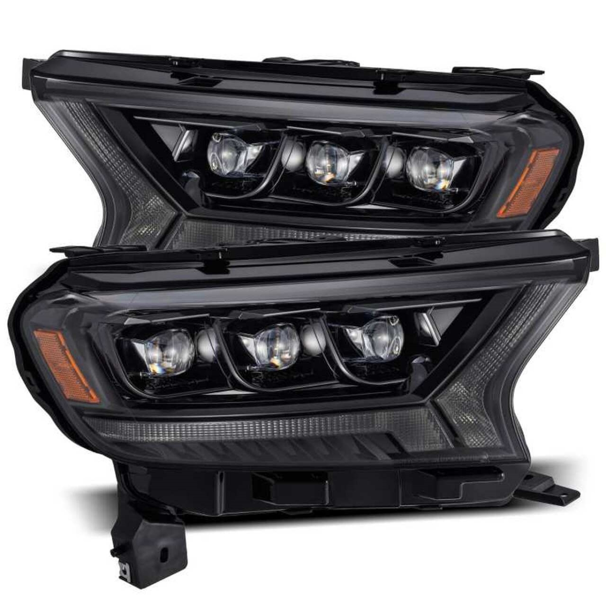 880123 NOVA-Series Alpha-Black Sequential DRL Bar Projector LED Headlights for 2019-2021 Ford Ranger
