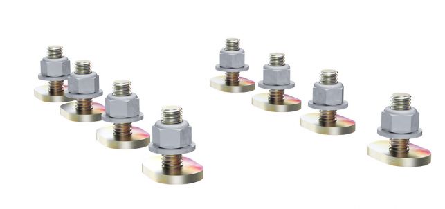 Kargomaster 408GC Glass Cap Rail Slider Mount Kit