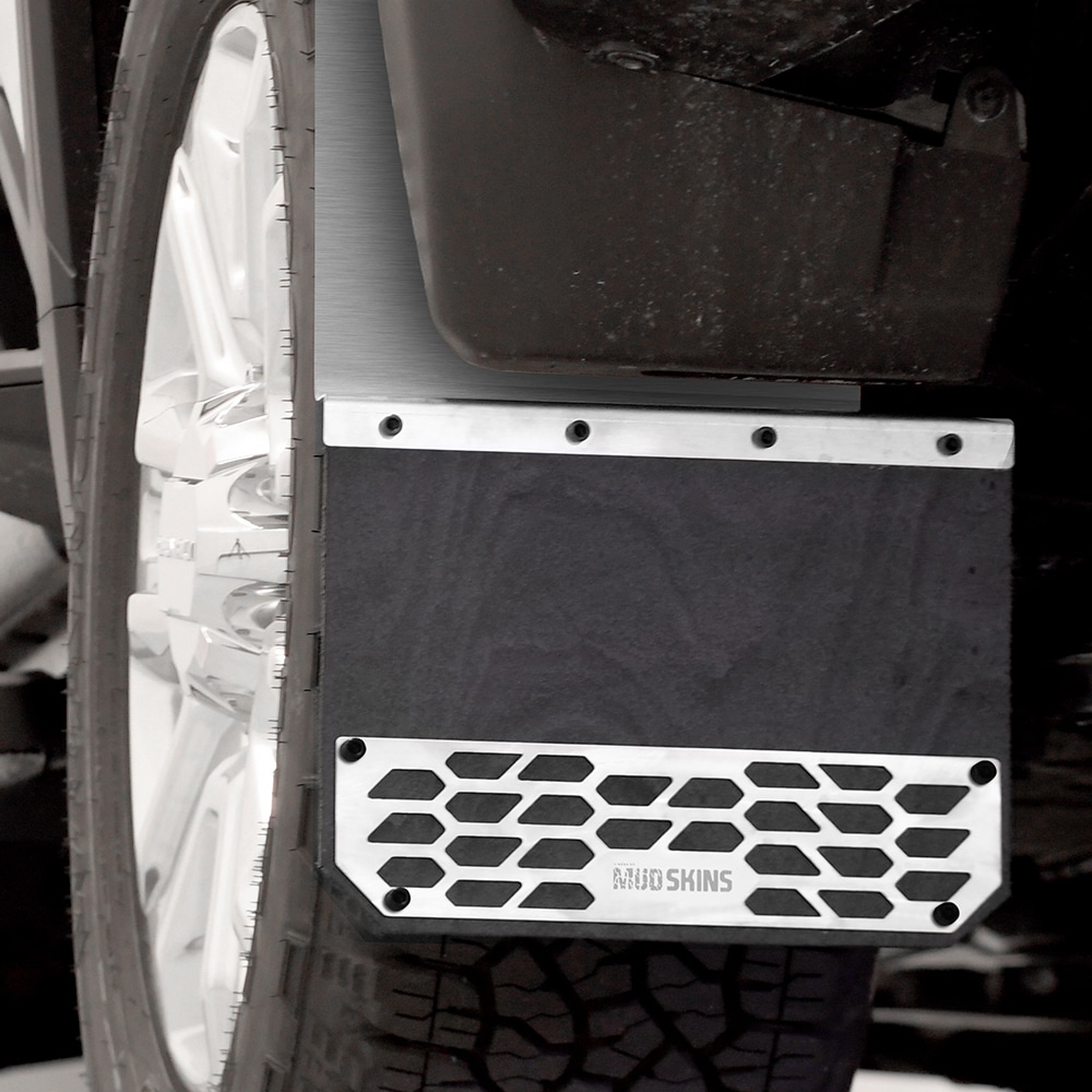 78401 Solid Mud Skins, Brushed Stainless Steel