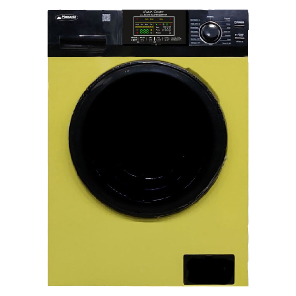 215500YB 18 lbs Super Combination Washer Dryer, Yellow & Black