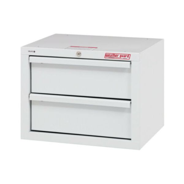 Picture of Weatherguard 902301 2 Drawer Cabinet, White