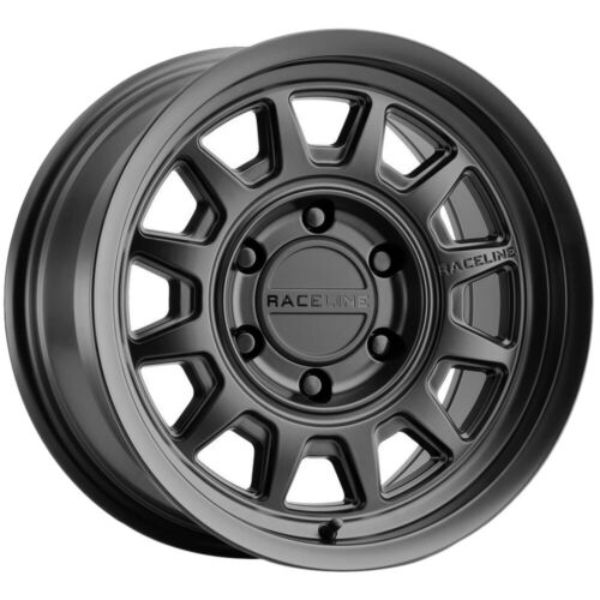 9527905012 17 x 9 in. 5 x 127 mm Bolt Pattern -12 Offset Aero Wheel, Matte Black