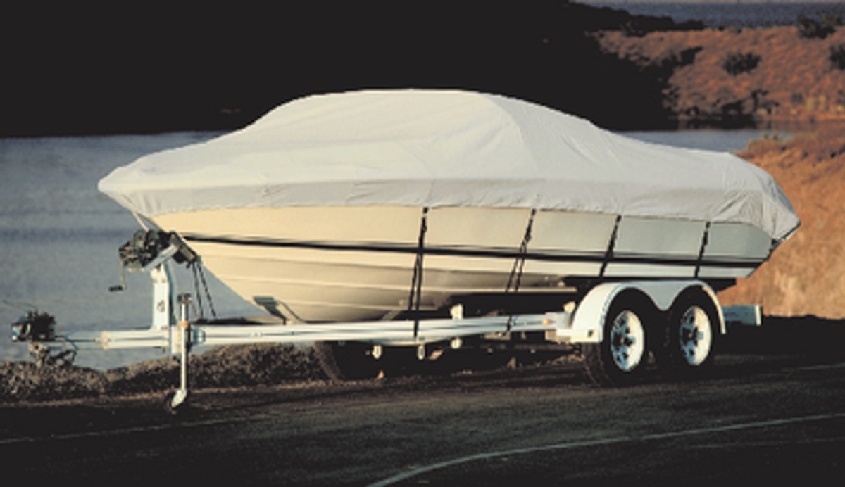 Taylor Made BoatGuard Universal-Fit Trailerable Boat Cover - Grey - V-Hull Runabout - 19' to 21'