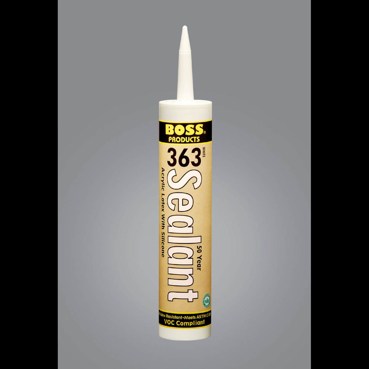 Picture of Accumetric 142300 10.3 oz Boss 363 50 Year Acrylic Latex Sealant with Silicone