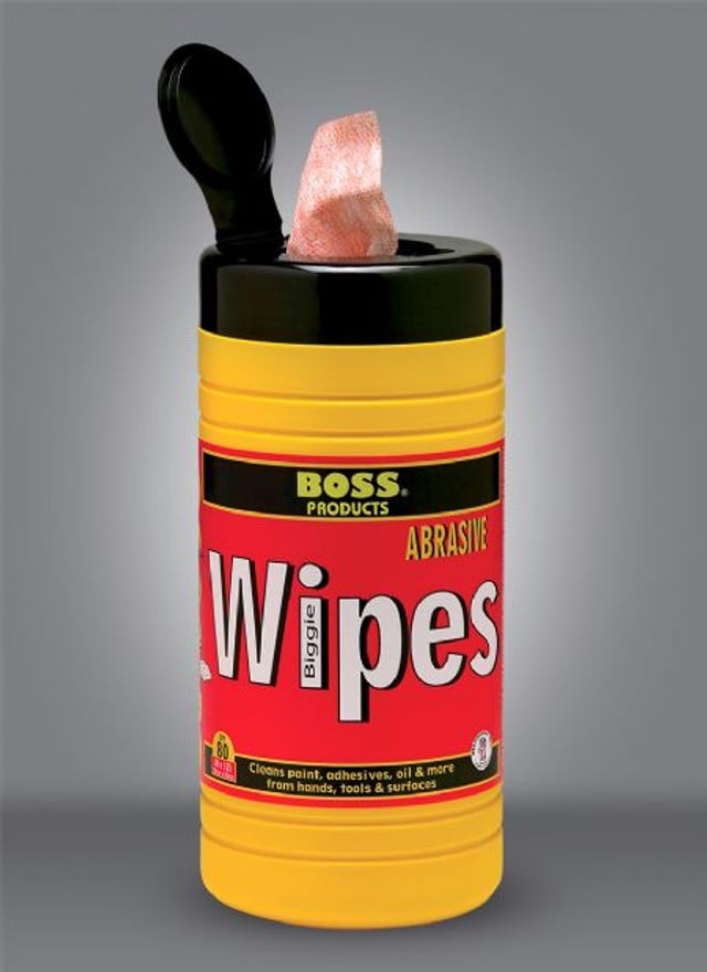 A6A-142865 Boss Biggies Dual Sided Abrasive Wipes