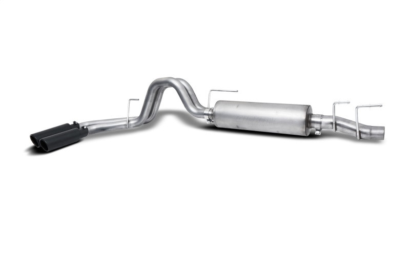 69224B 3-2.5 in. Cat-Back Dual Sport Exhaust System for 2021-2022 Ford F150 2.7-3.3L - Stainless Black Elite -  GIBSON EXHAUST, G27-69224B