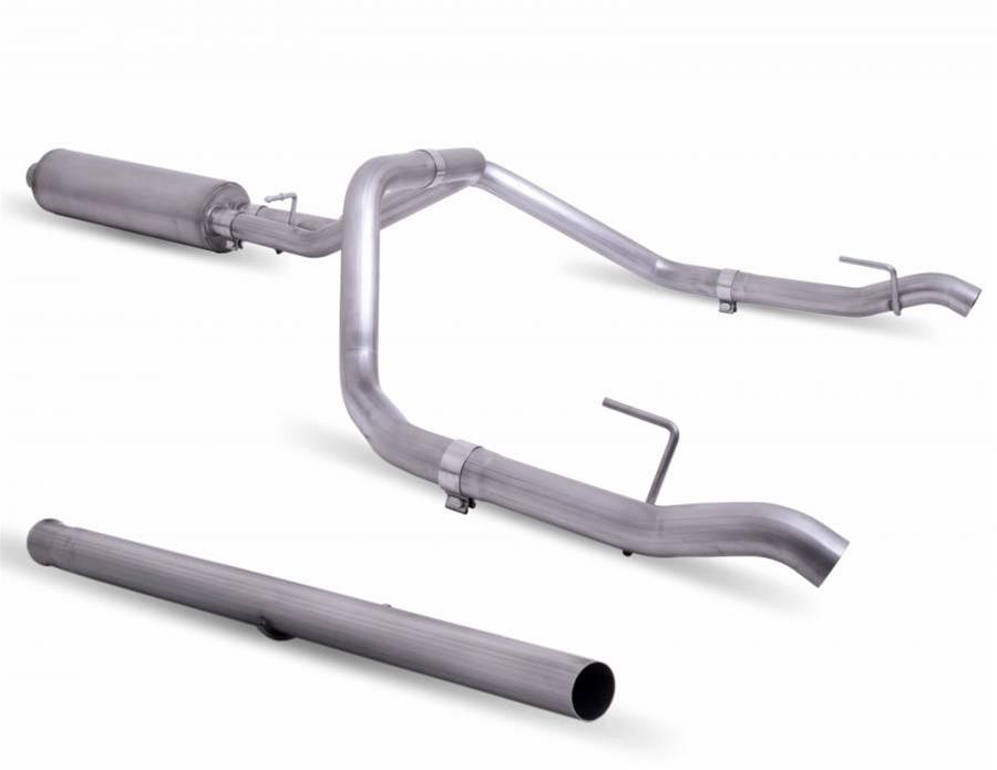 65698 Cat-Back Dual Split Exhaust System, Natural -  GIBSON EXHAUST, G27-65698