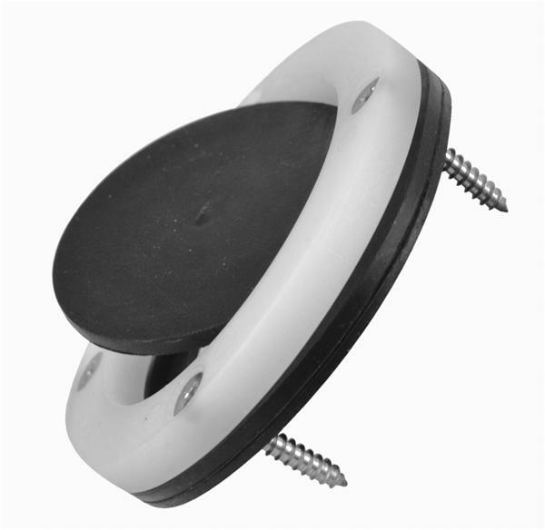 38761 2.875 in. Scupper Valve, Black & White